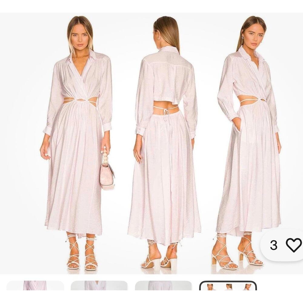 Revolve Young Fabulous & Broke Women Derby Cut Out Maxi Dress Size Small 3012